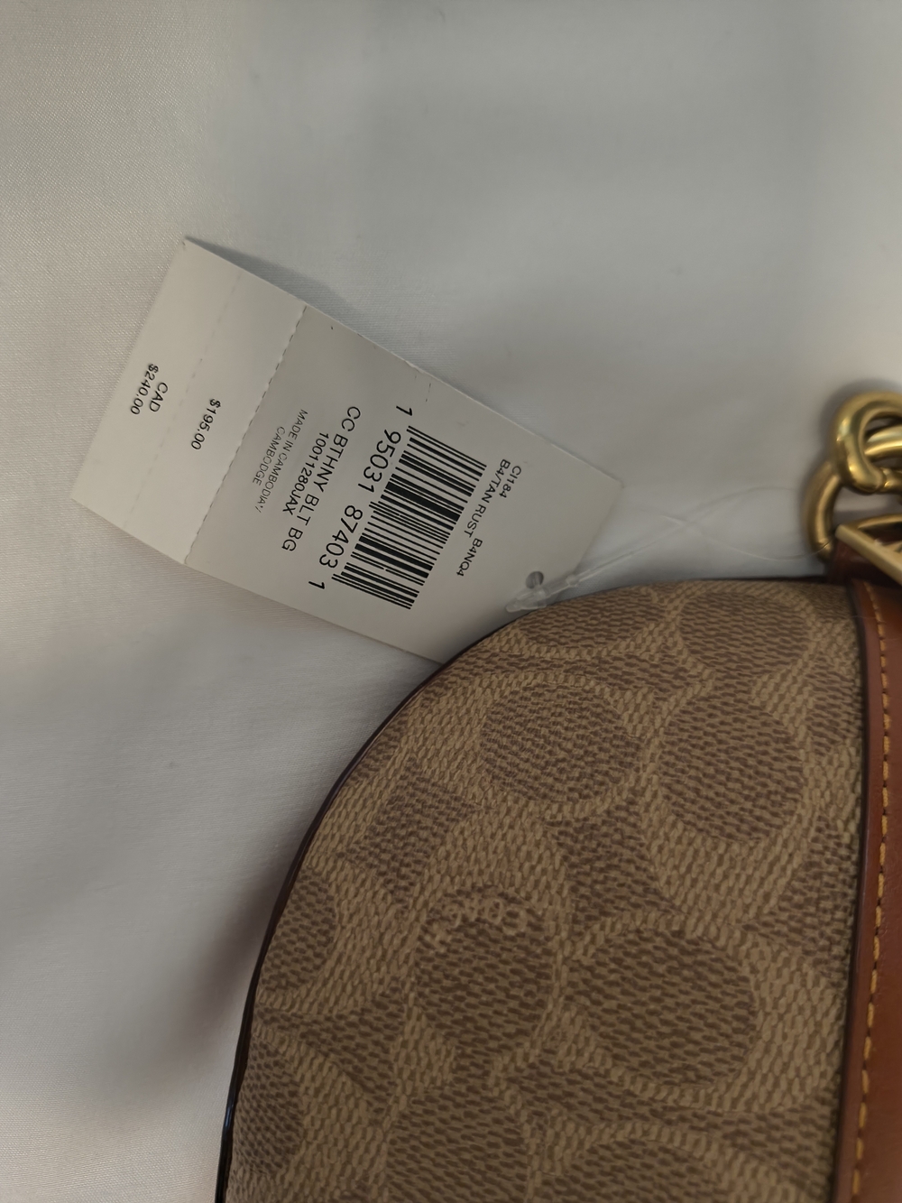 Coach Bethany Belt Bag in Brown and Cognac - Picture 2 of 3